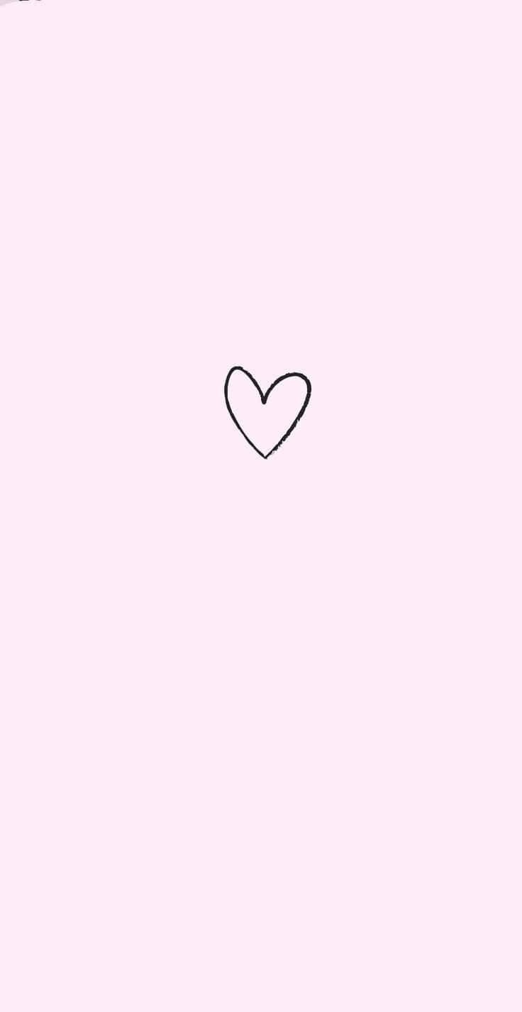 Simple And Cute Iphone Heart Background