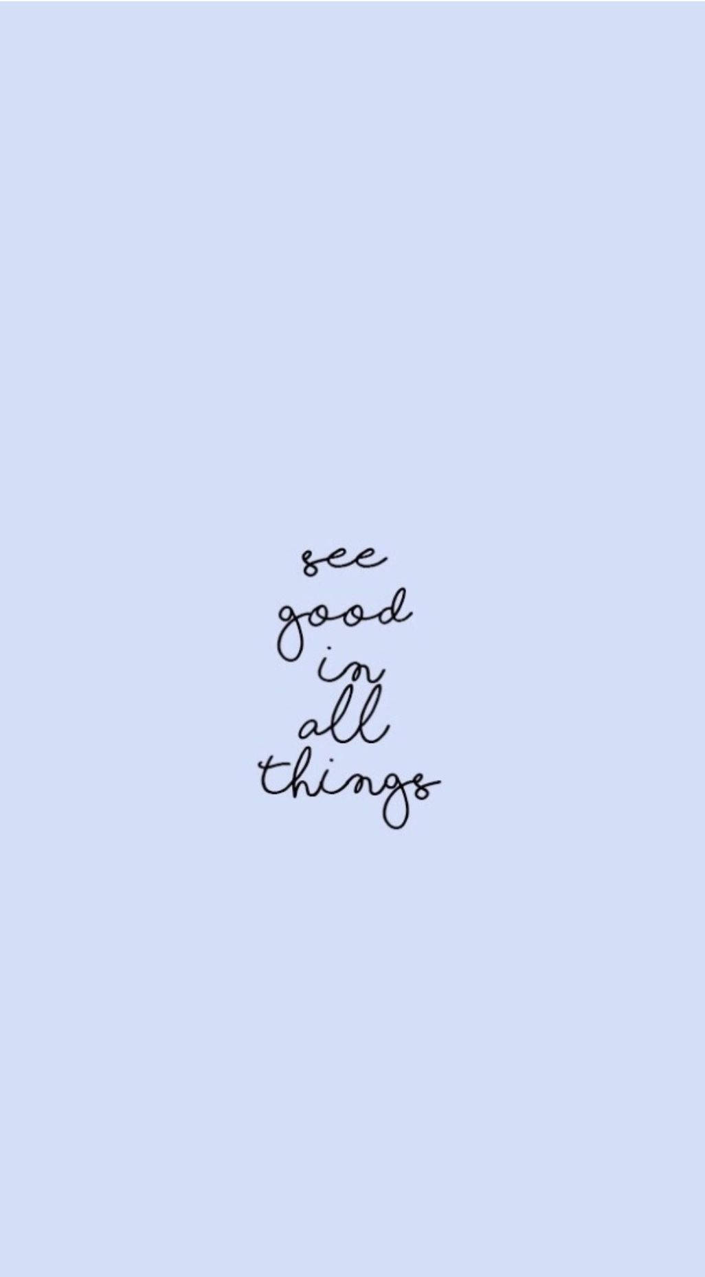 Simple And Motivational Blue Aesthetic Quote Iphone Background