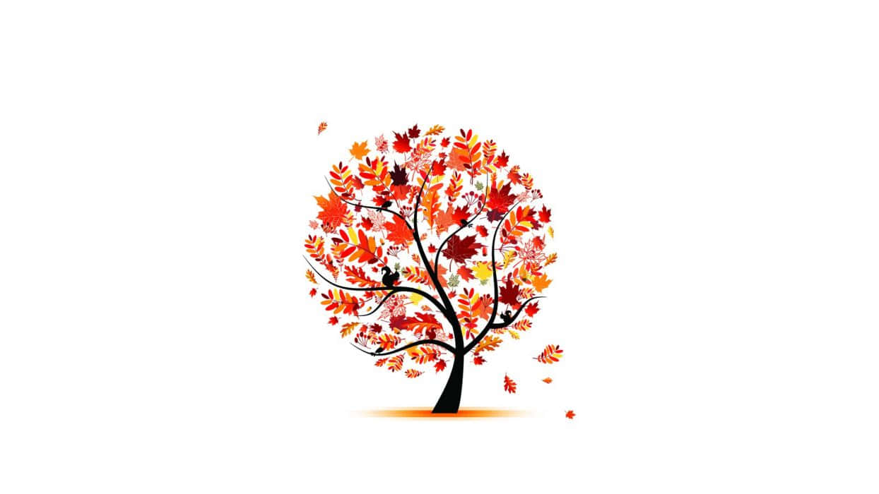 Simple Autumn Iphone Screen Theme Background