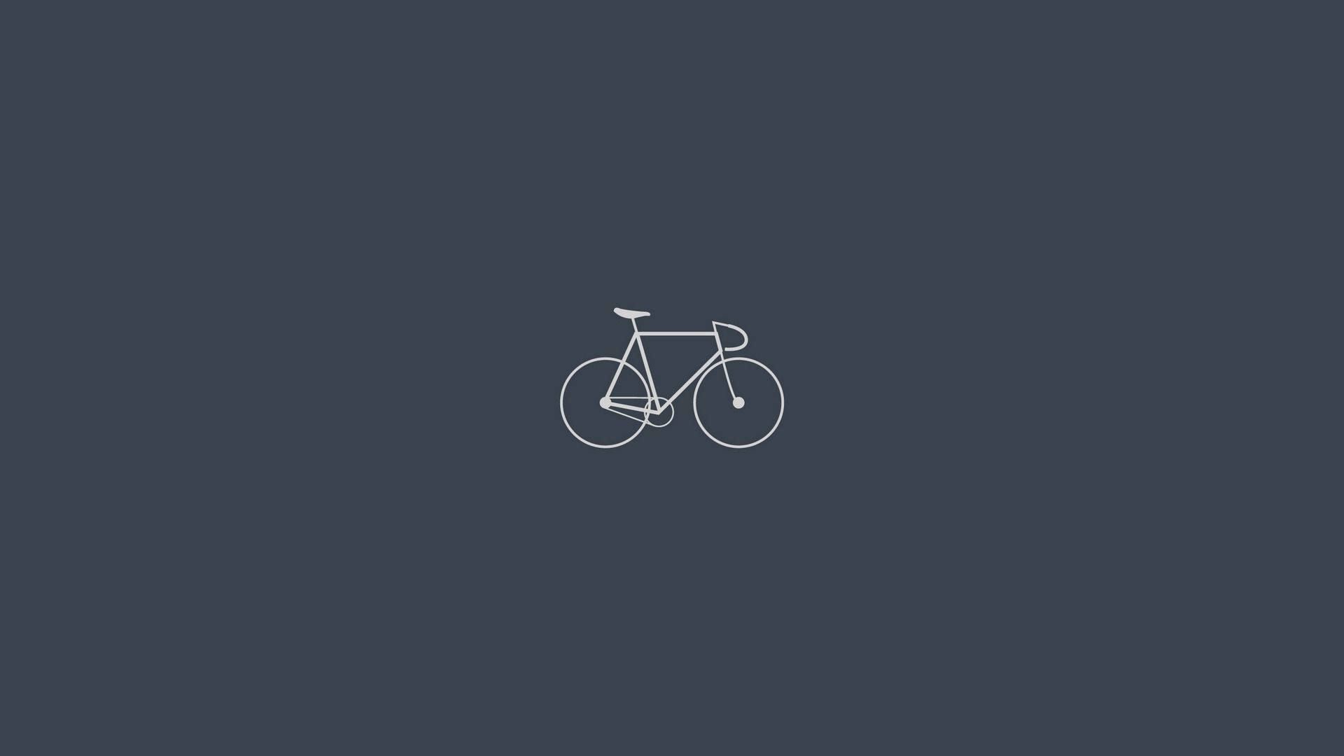 Simple Bicycle Outline Background