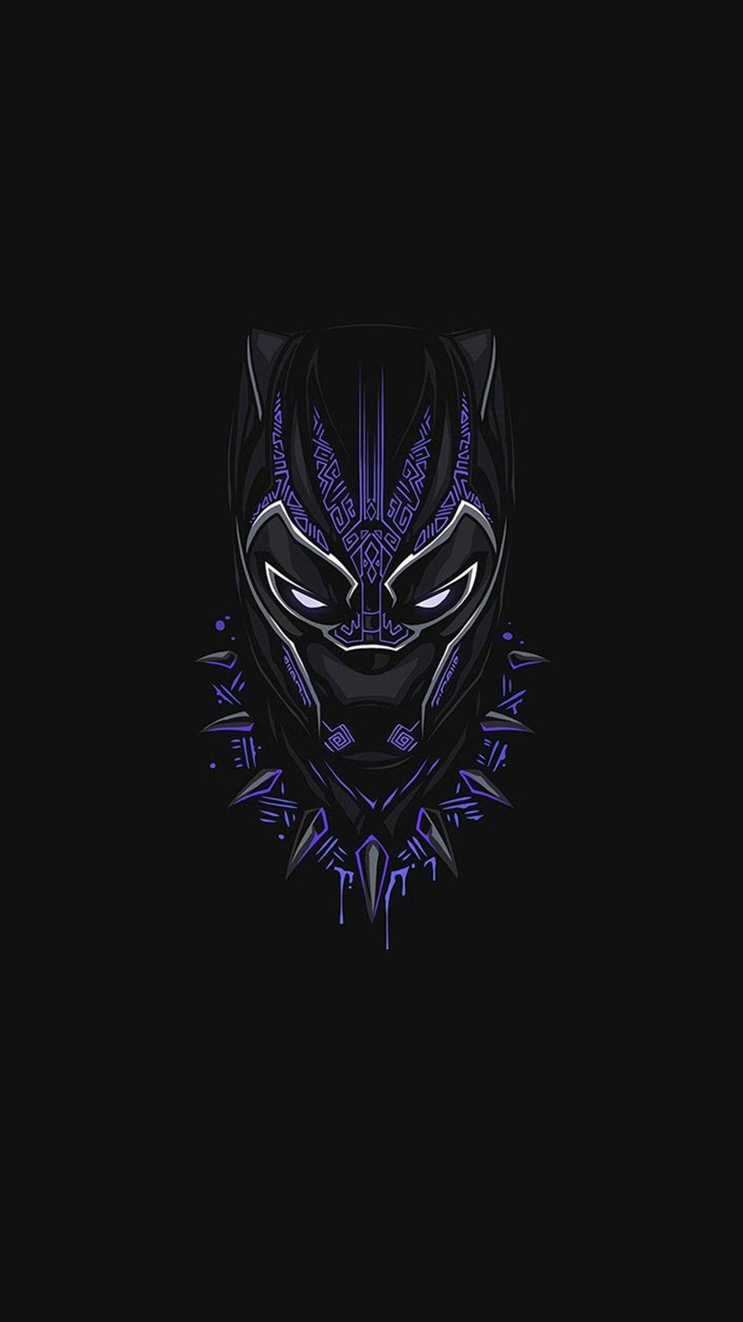 Simple Black Aesthetic Marvel Black Panther Background