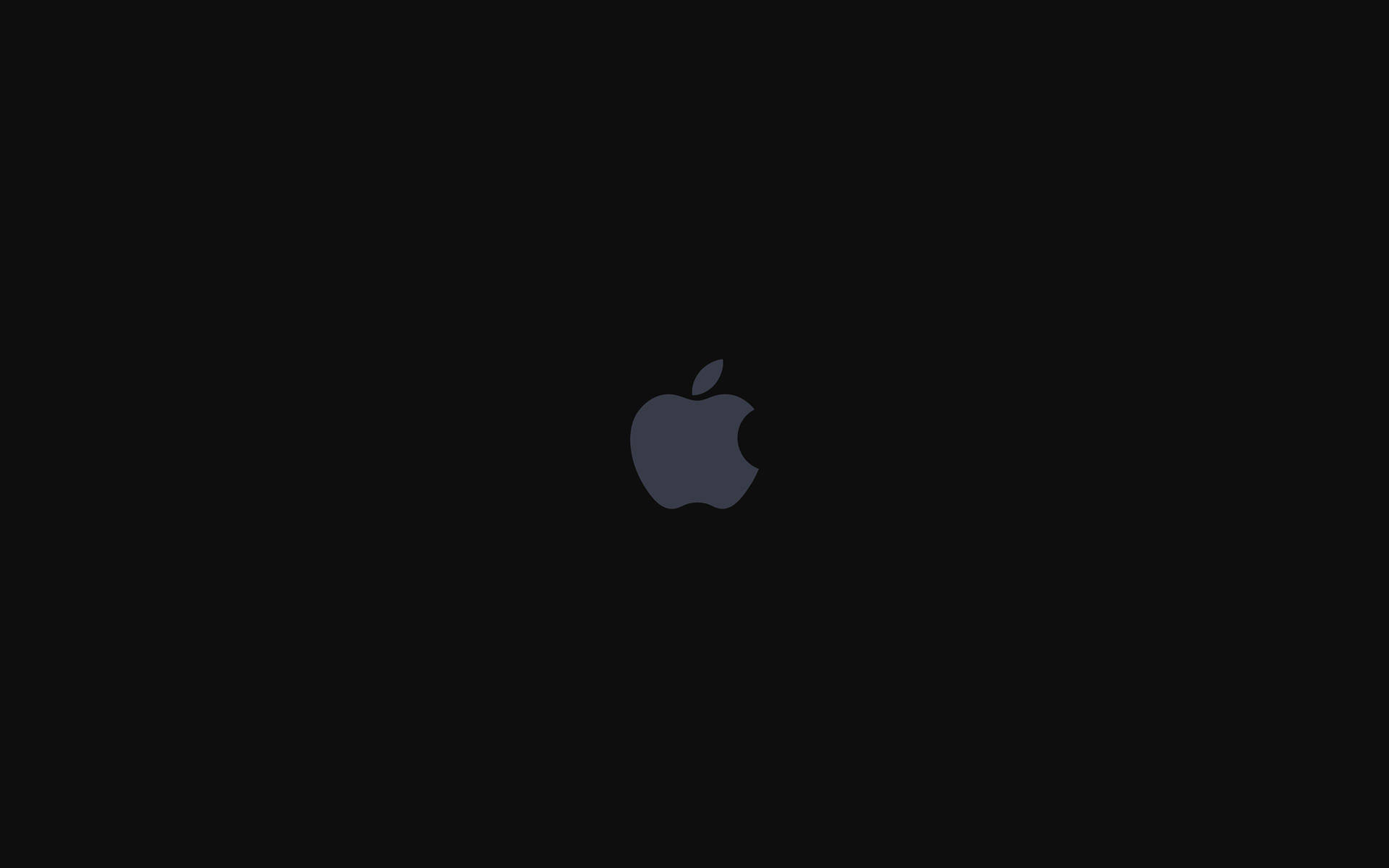 Simple Black Apple Logo Background