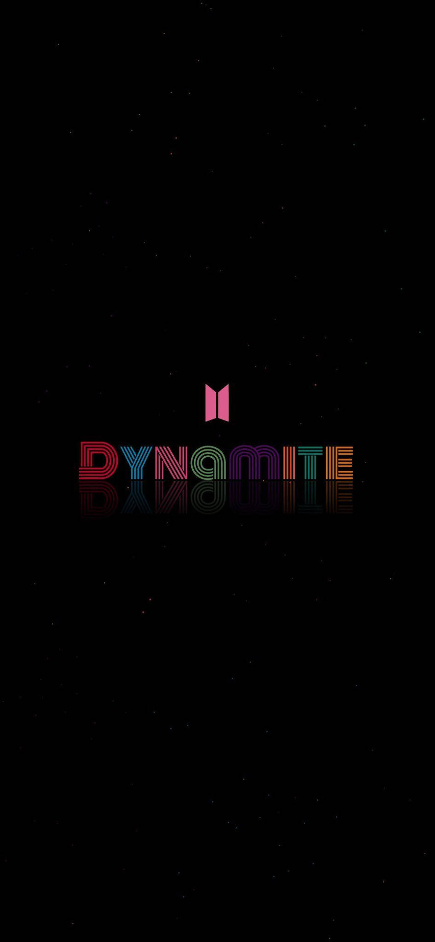 Simple Black Bts Dynamite Logo Background