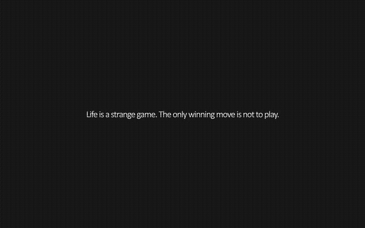 Simple Black Life Is A Strange Game Background