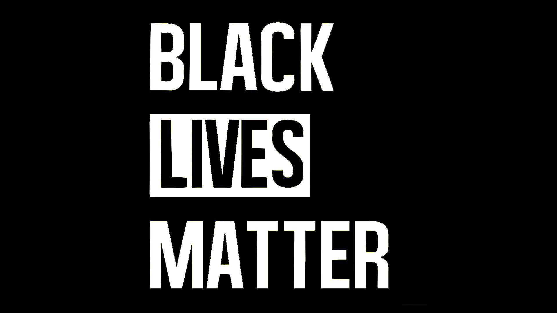 Simple Black Lives Matter Poster Background