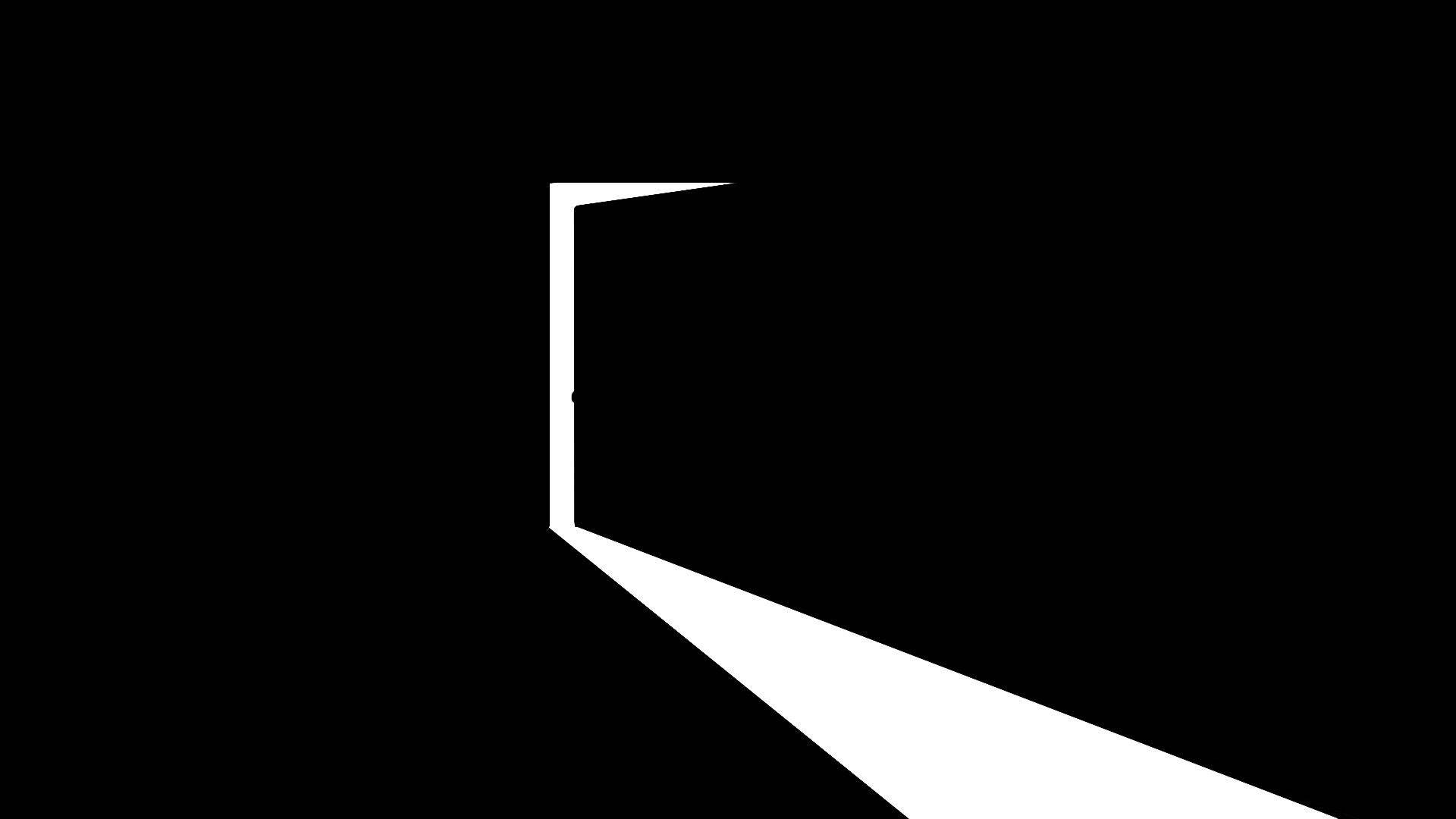 Simple Black Open Door Background