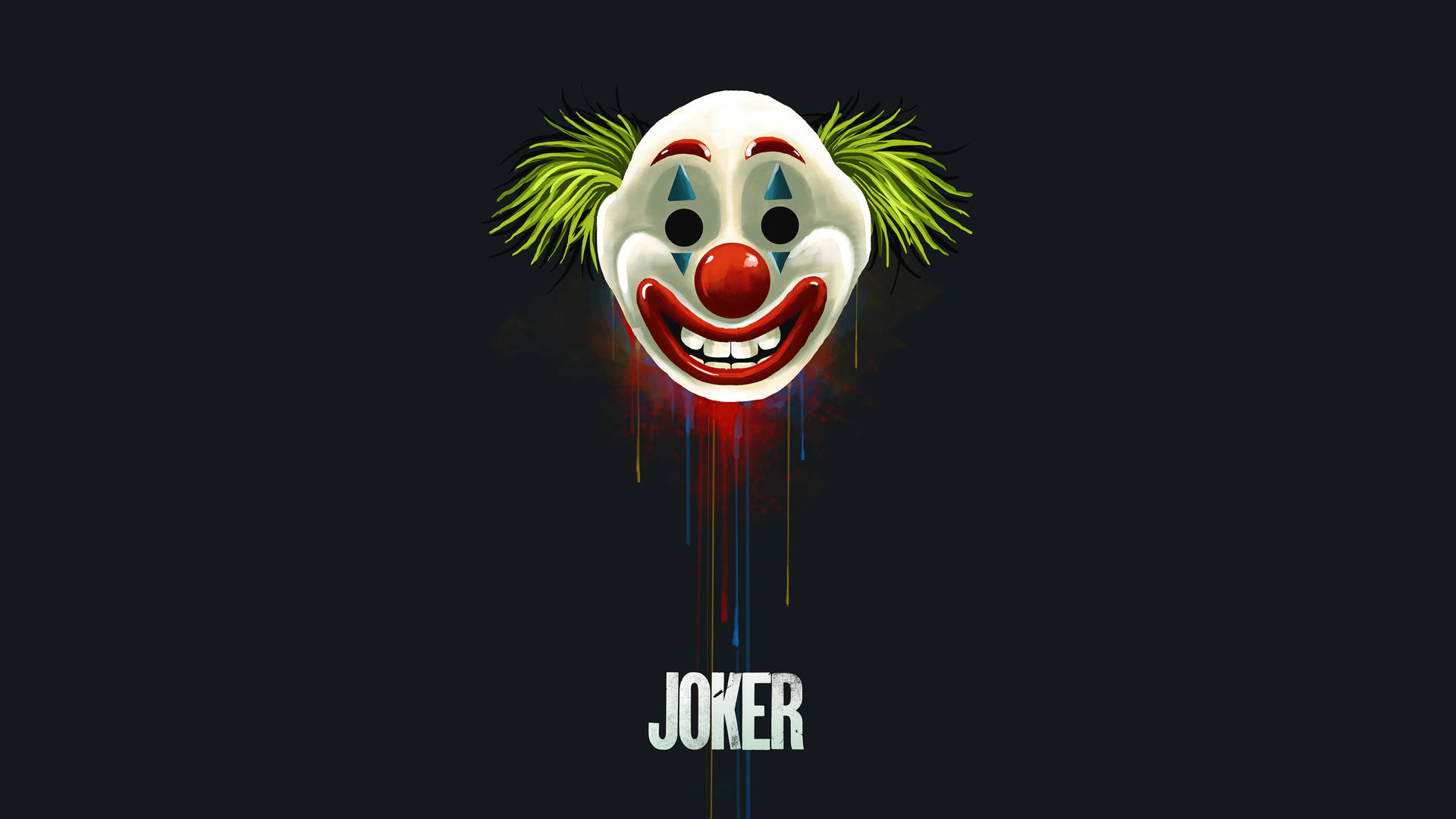 Simple Black Ultra Hd Joker Mask Background