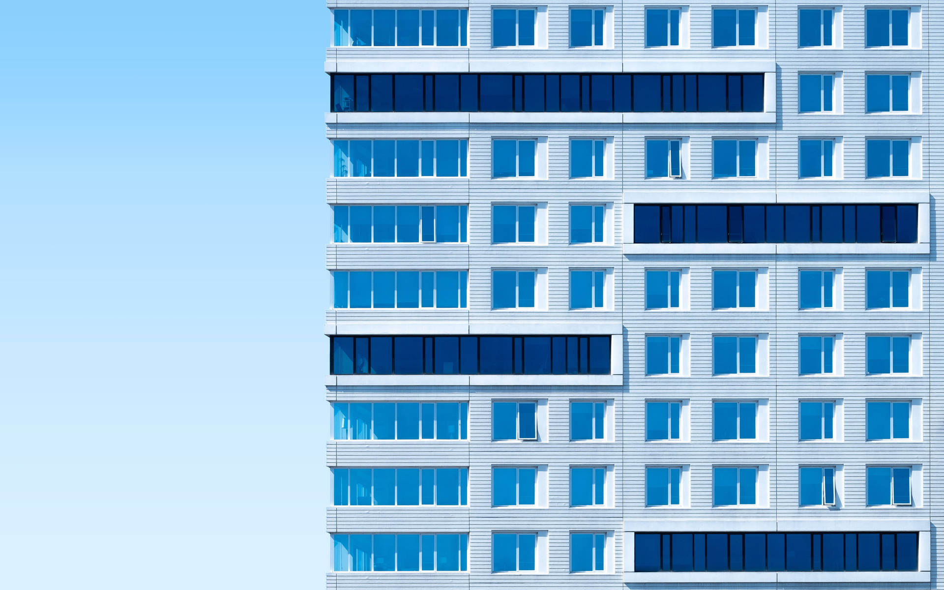 Simple Blue Aesthetic Building Background