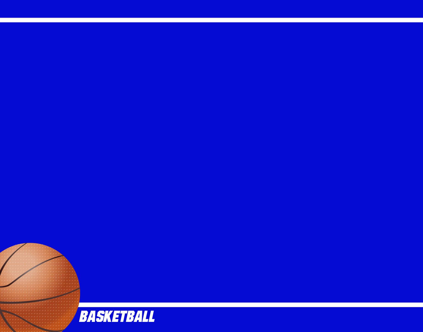 Simple Blue Basketball