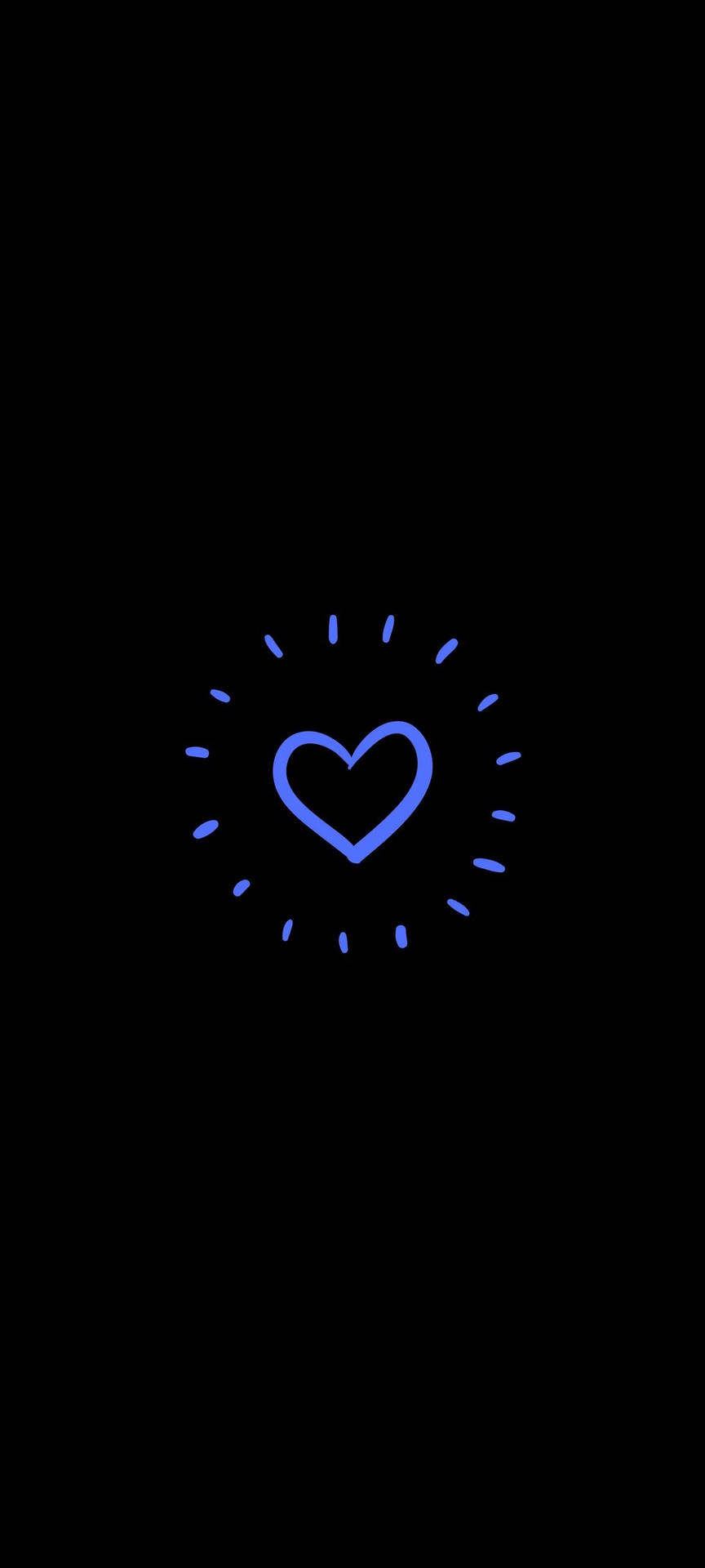 Simple Blue Heart Oneplus 9r