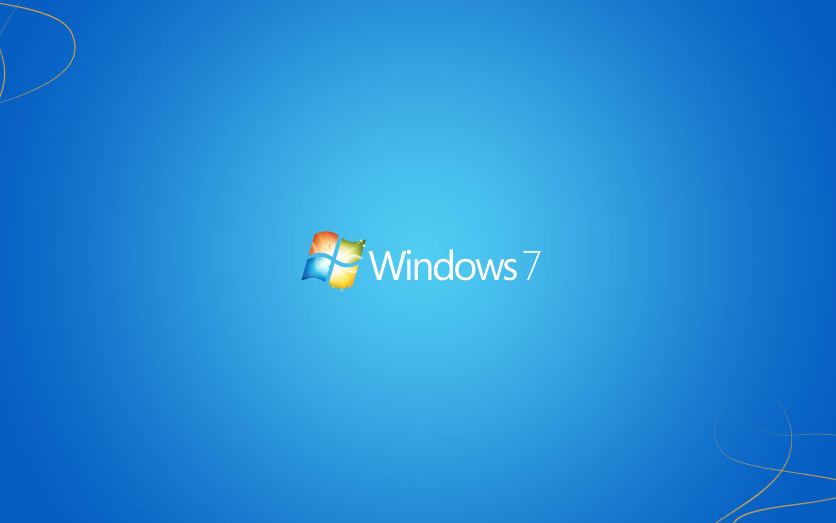 Simple Blue Original Windows 7 Background