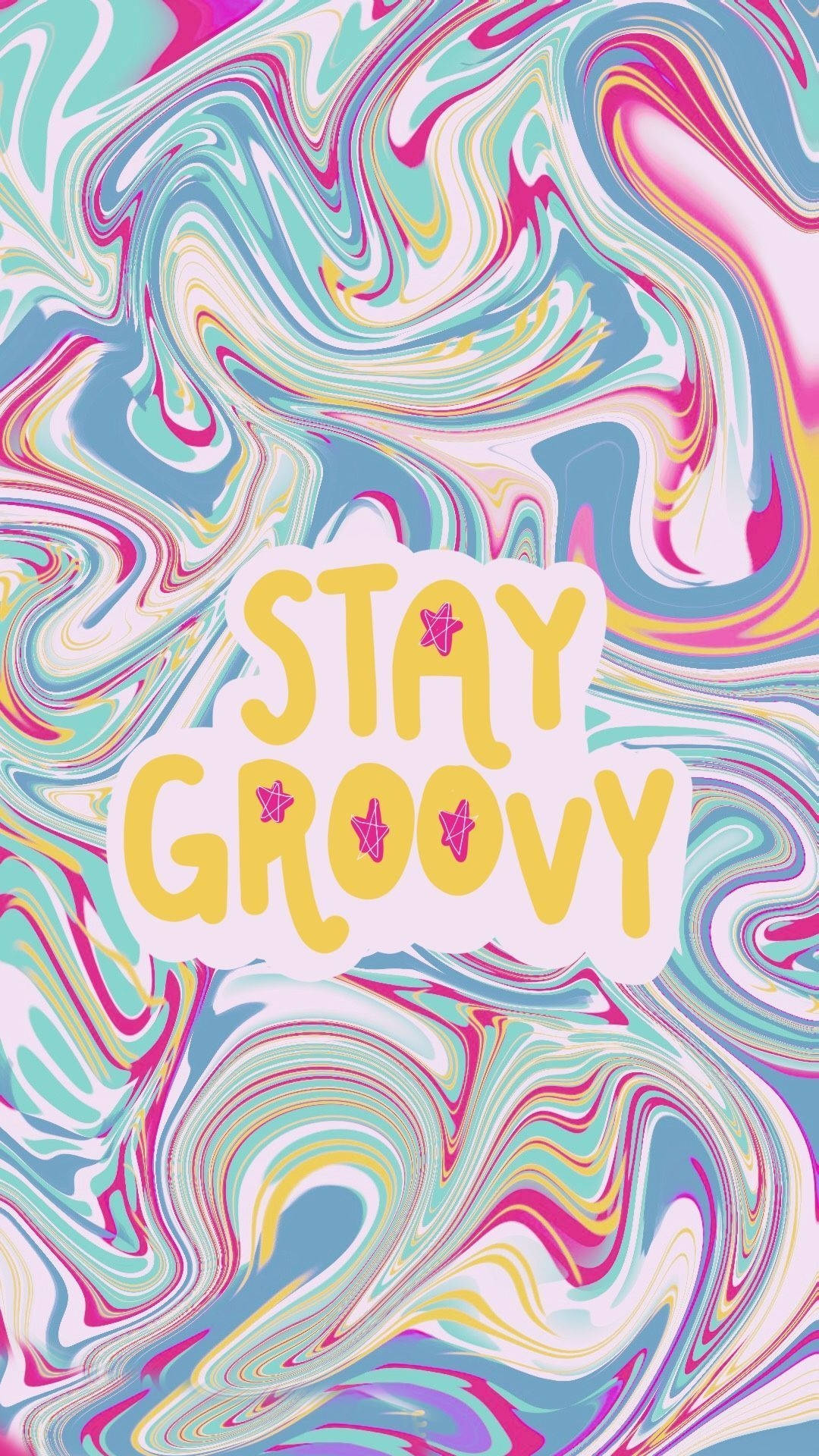 Simple Boho Stay Groovy Background