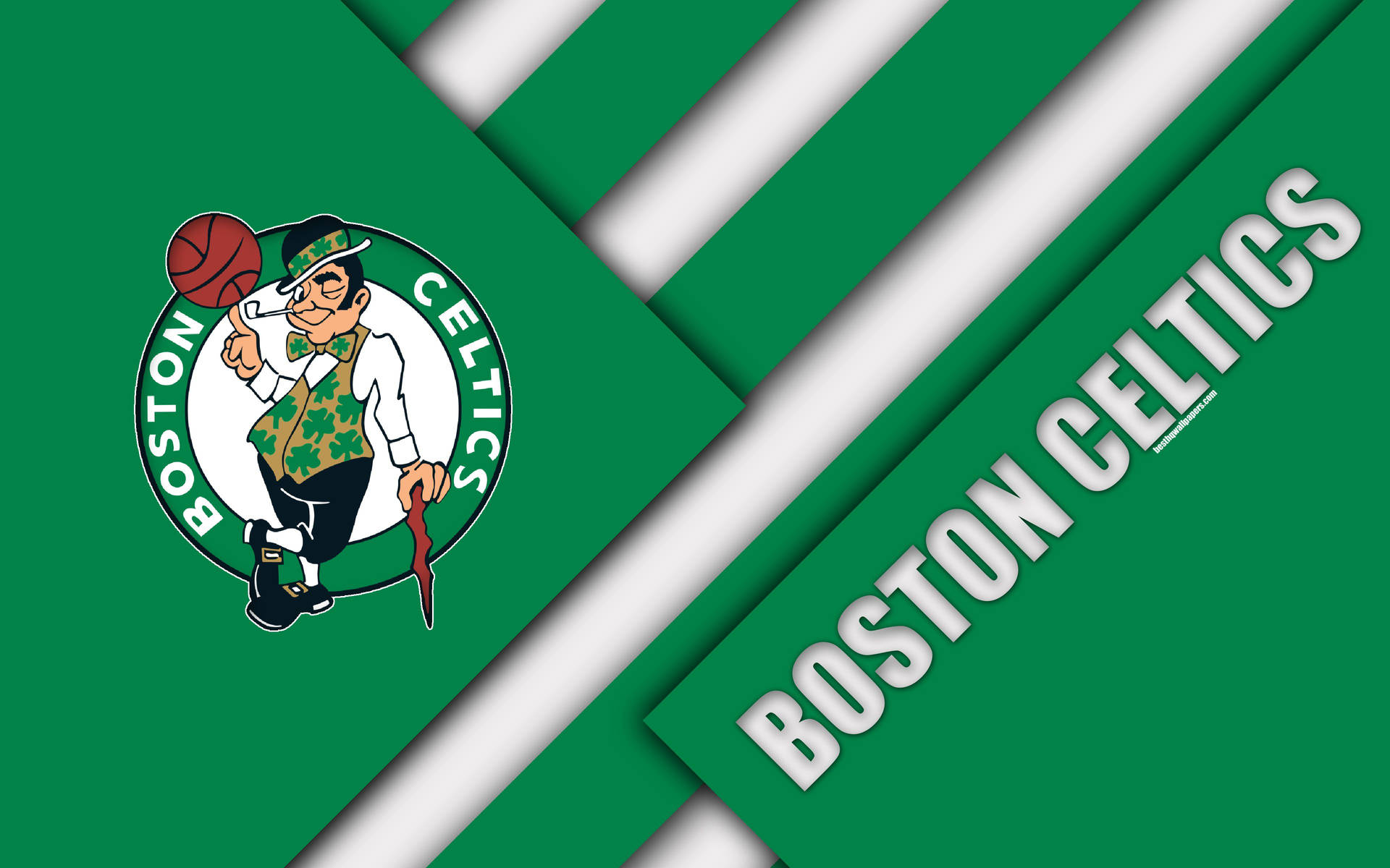Simple Boston Celtics Logo Background