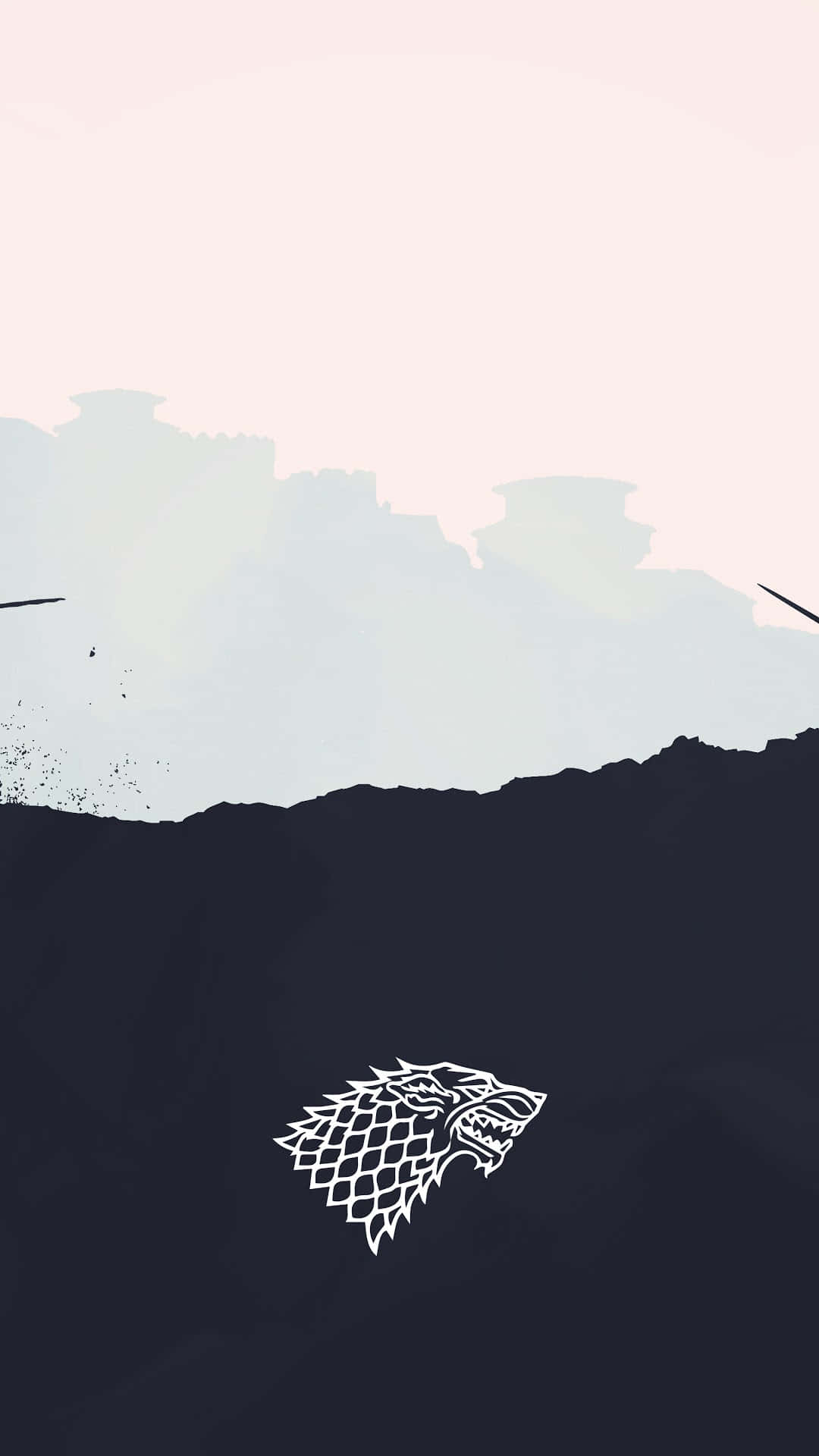 Simple Bw House Stark Phone Background