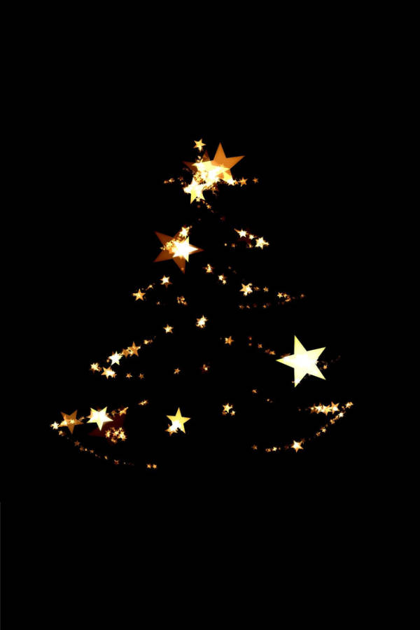 Simple Christmas Tree Lights Background