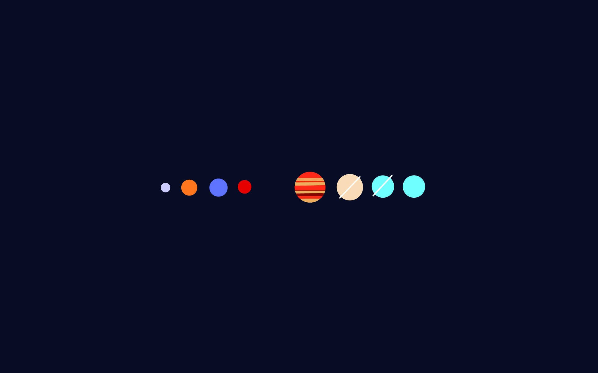 Simple Clean Solar System Background