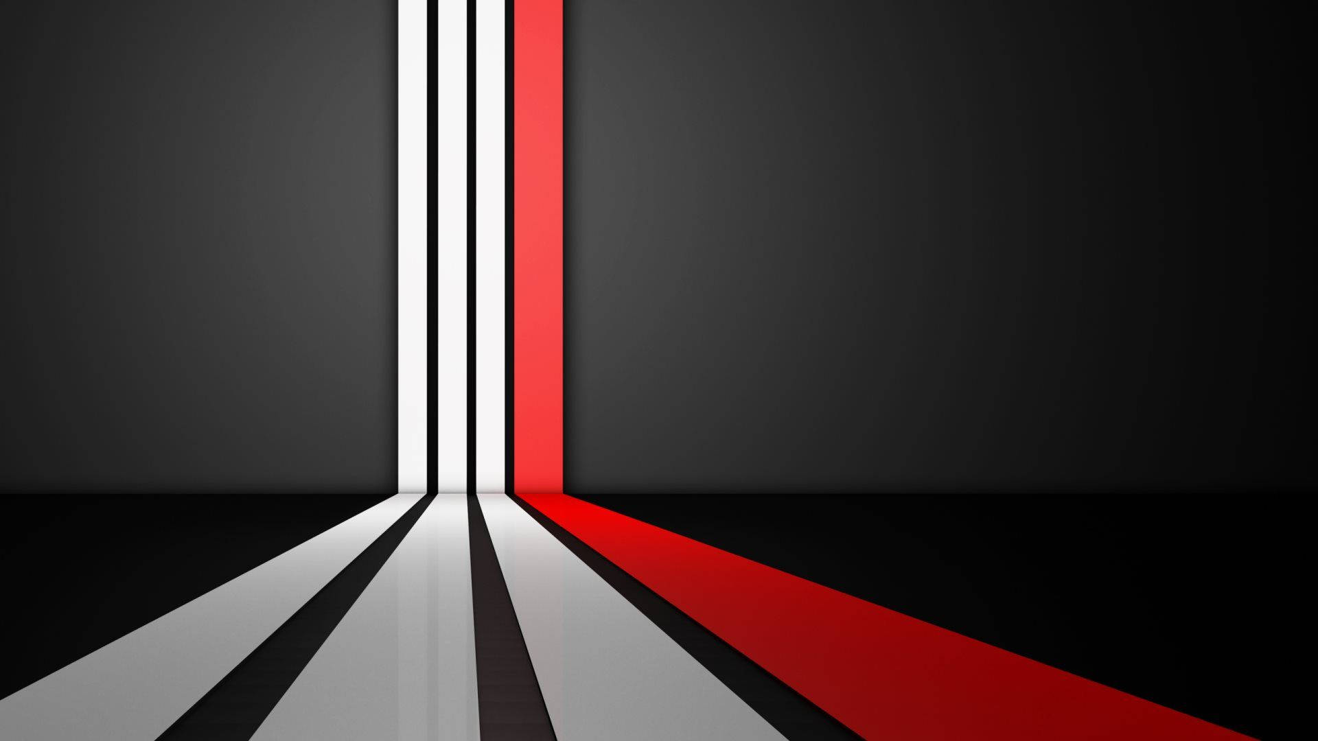 Simple Clean White And Red Lines