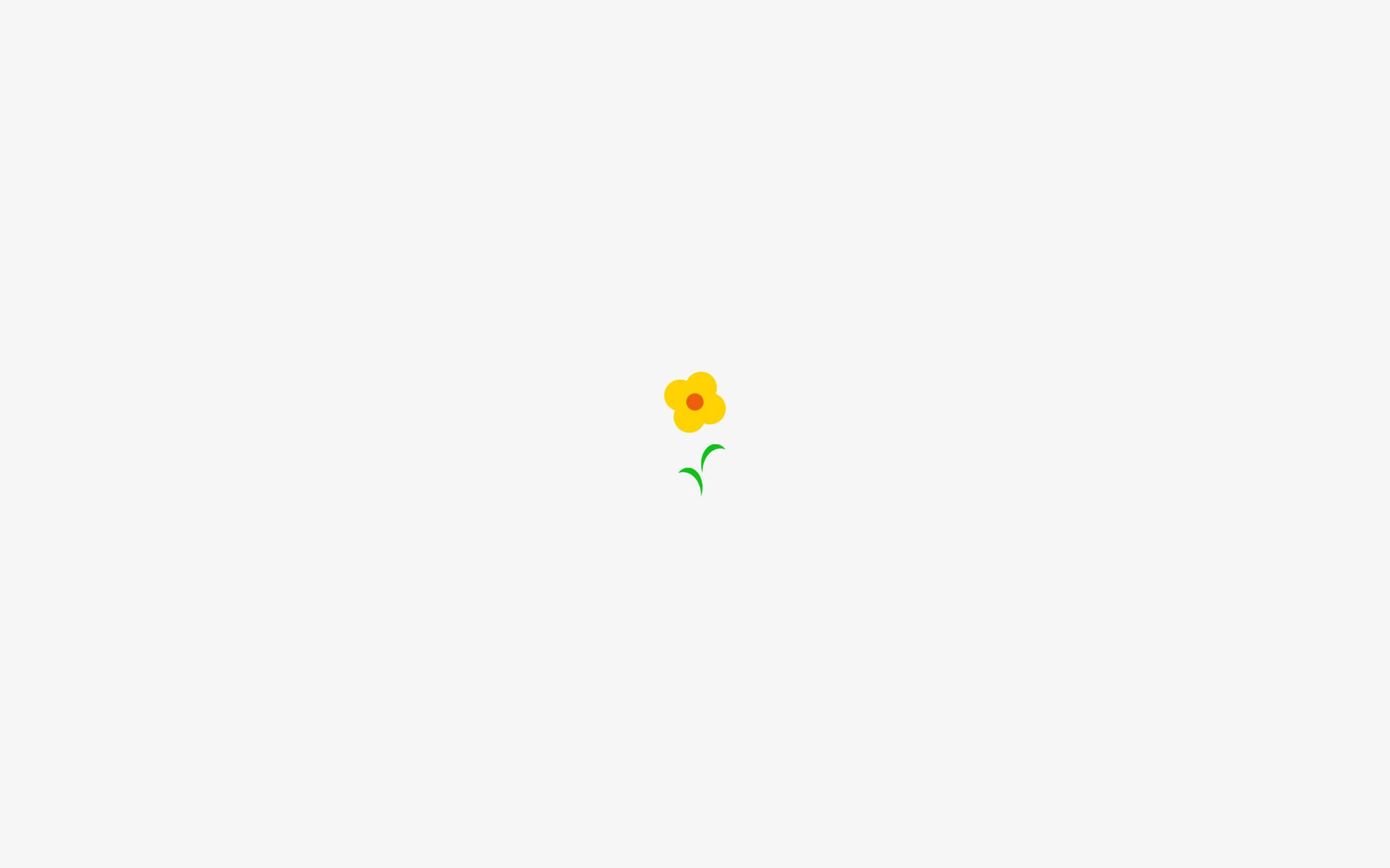 Simple Clean Yellow Flower Background