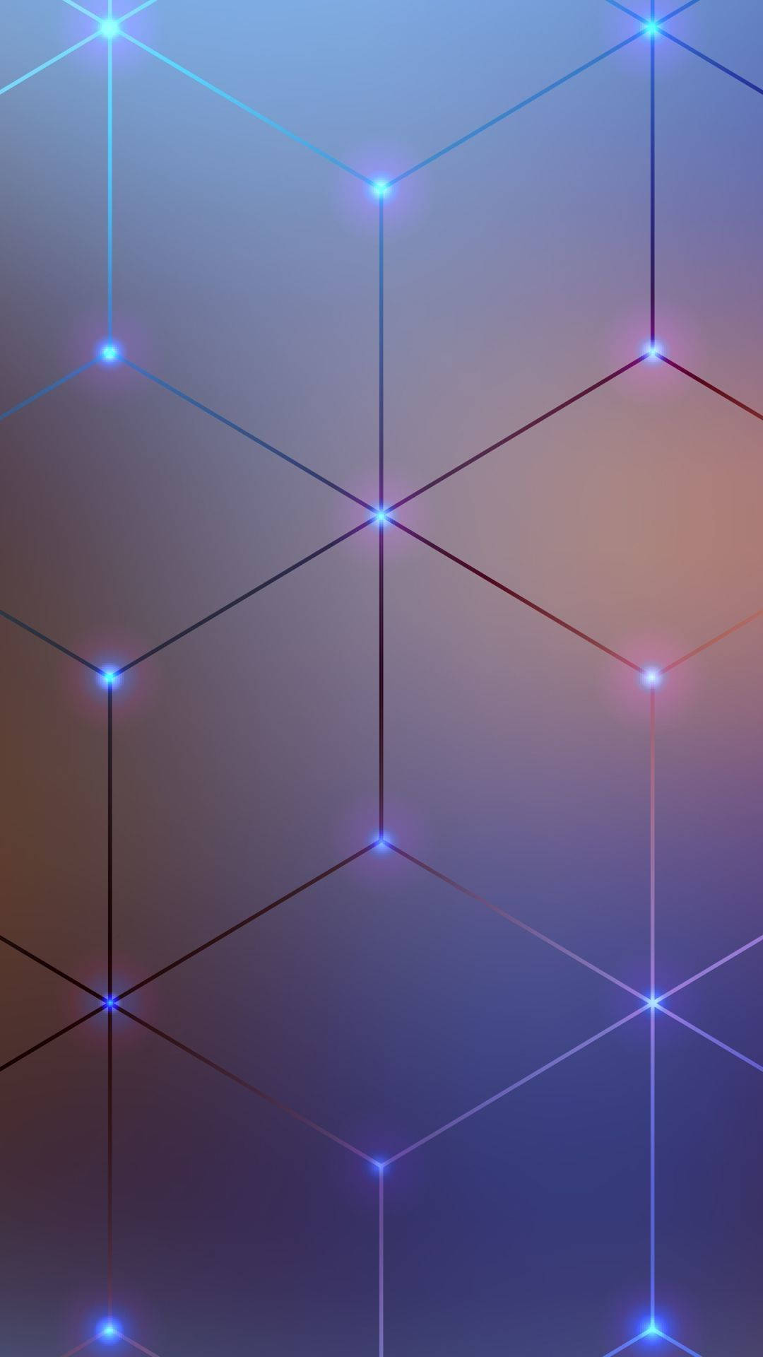 Simple Connected Dots Geometric Phone Background