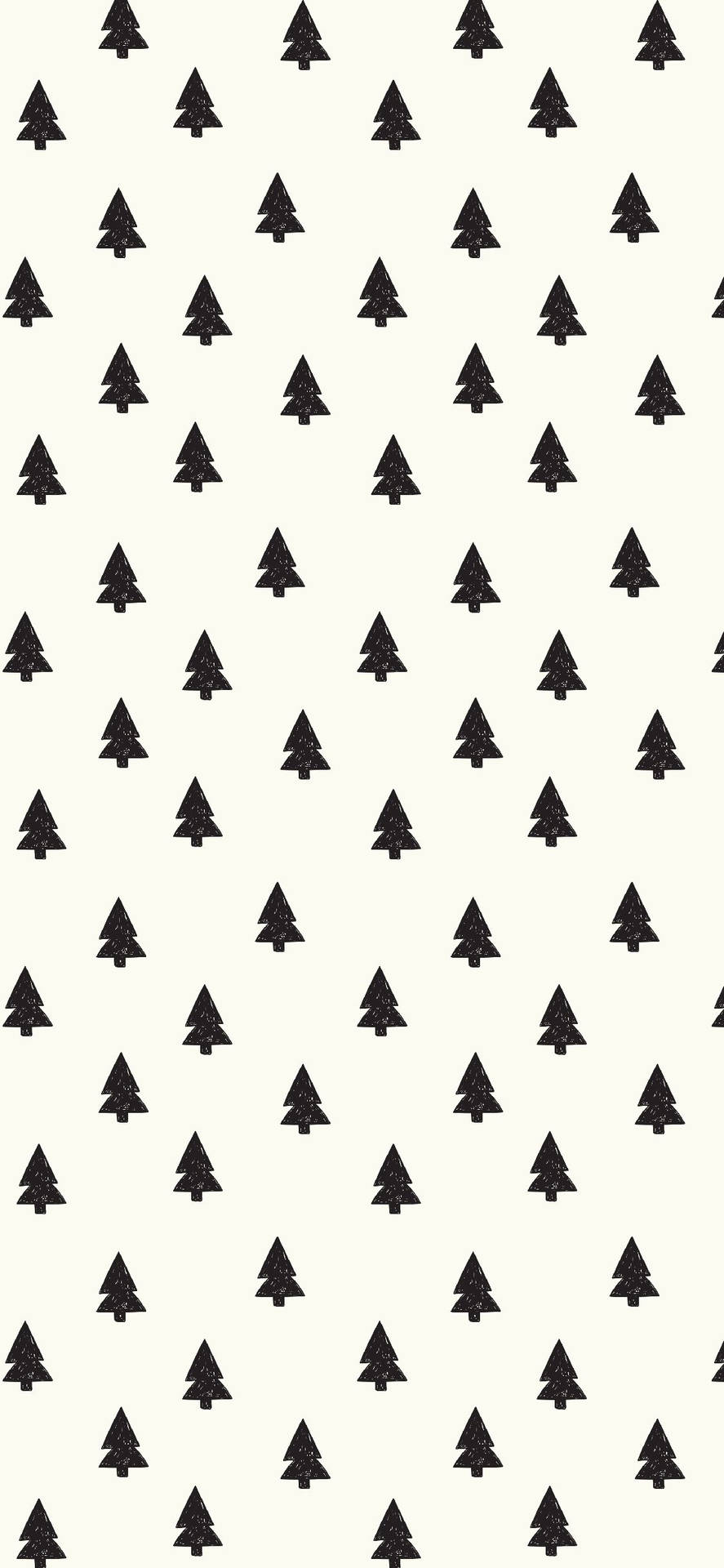 Simple Cute Christmas Iphone Black Trees Background