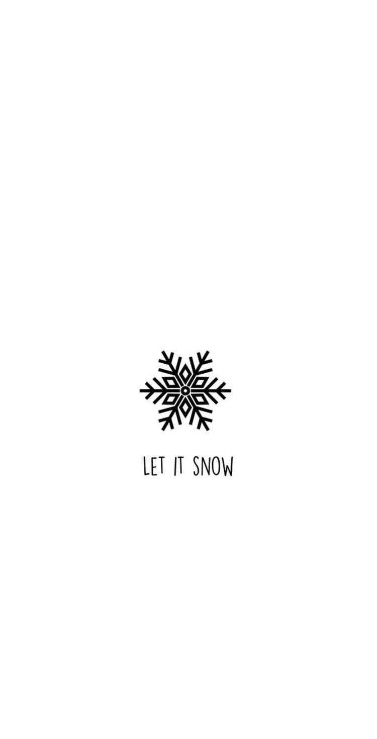 Simple Cute Christmas Iphone Let It Snow