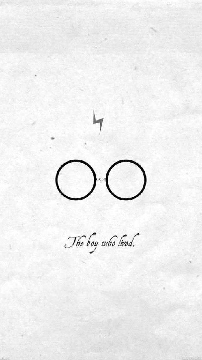 Simple Cute Harry Potter Glasses Background