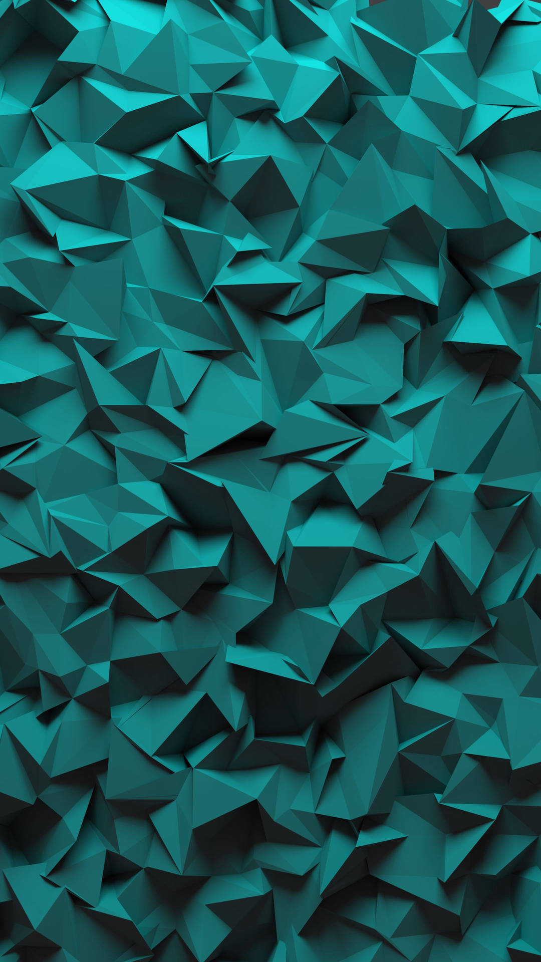 Simple Dark Green Geometric Phone Background