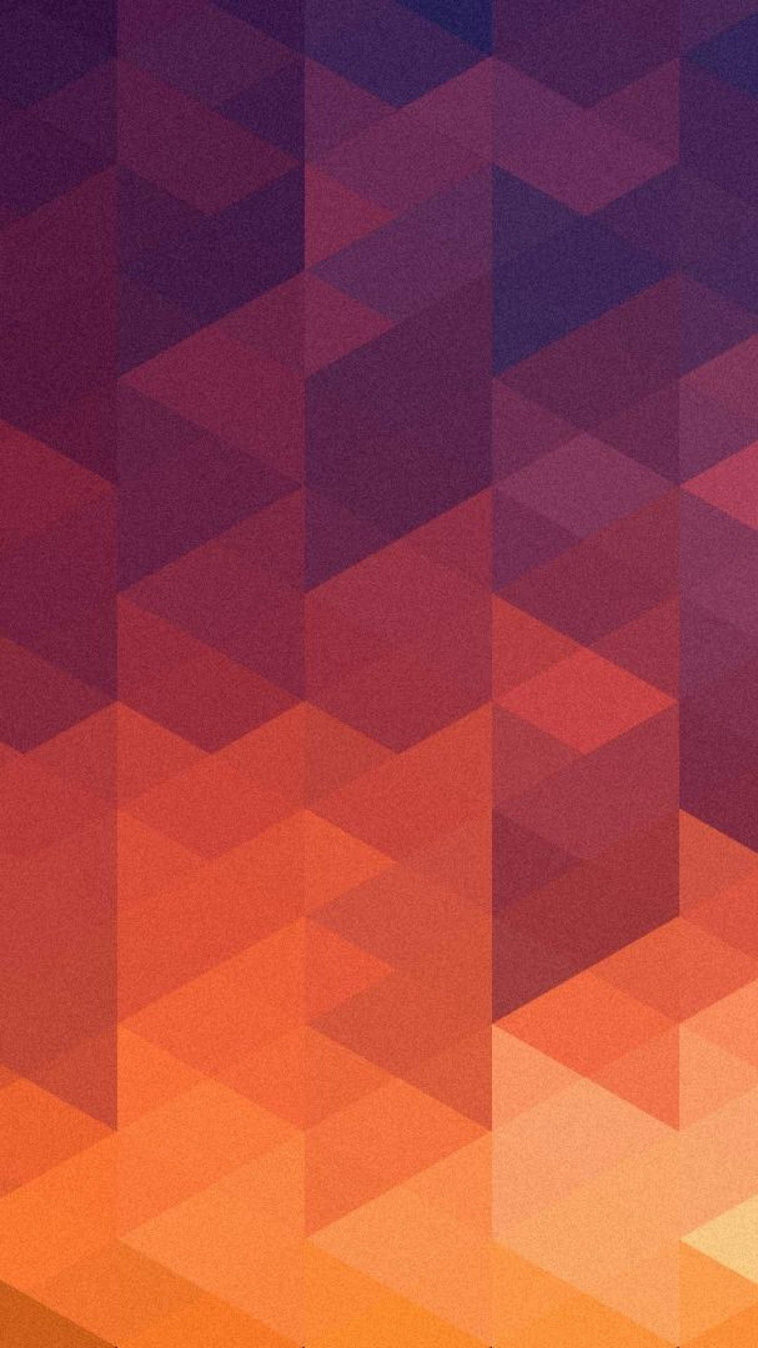 Simple Dark Orange Geometric Phone Background