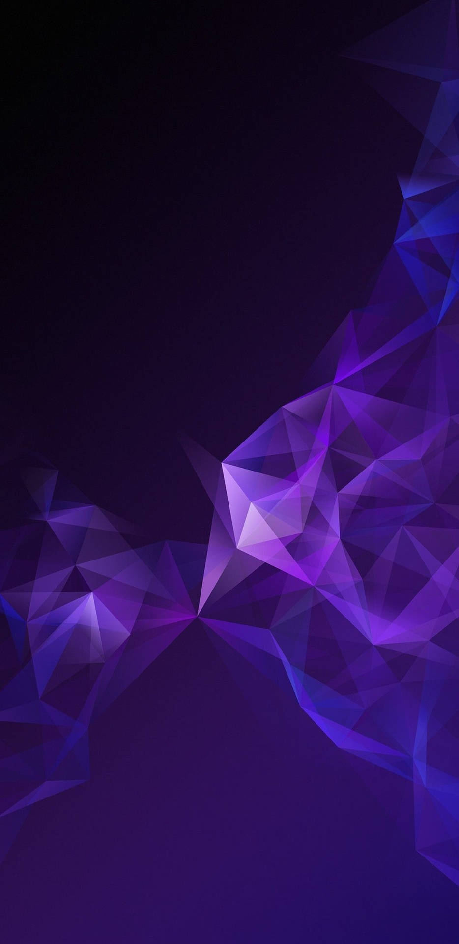 Simple Dark Purple Smoke Geometric Phone Background