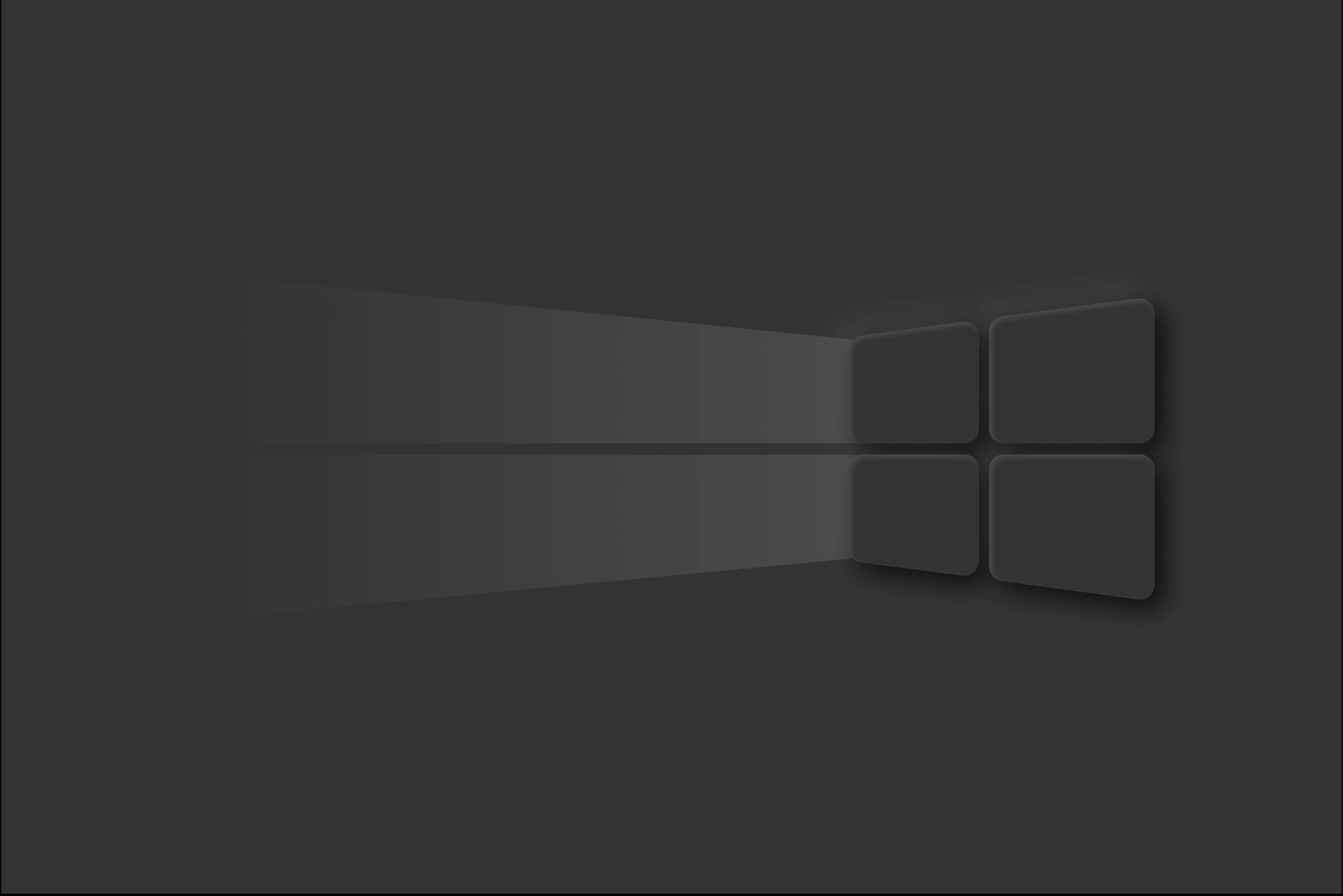 Simple Dark Windows Logo Background