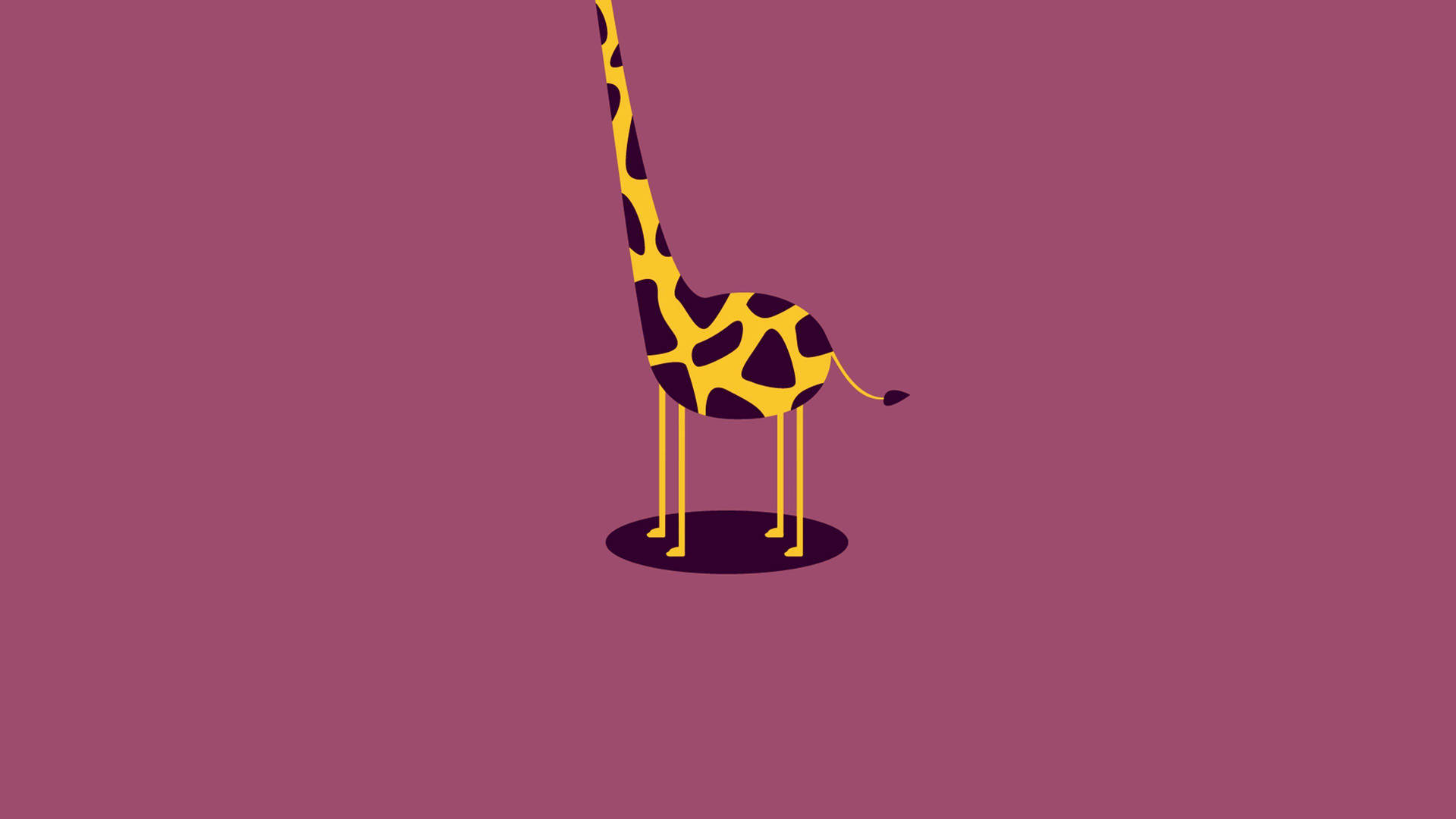 Simple Desktop Giraffe Body Background