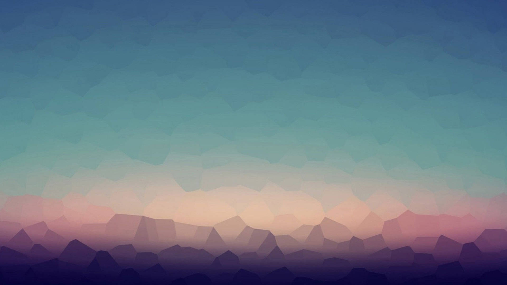 Simple Desktop Mosaic Landscape Background