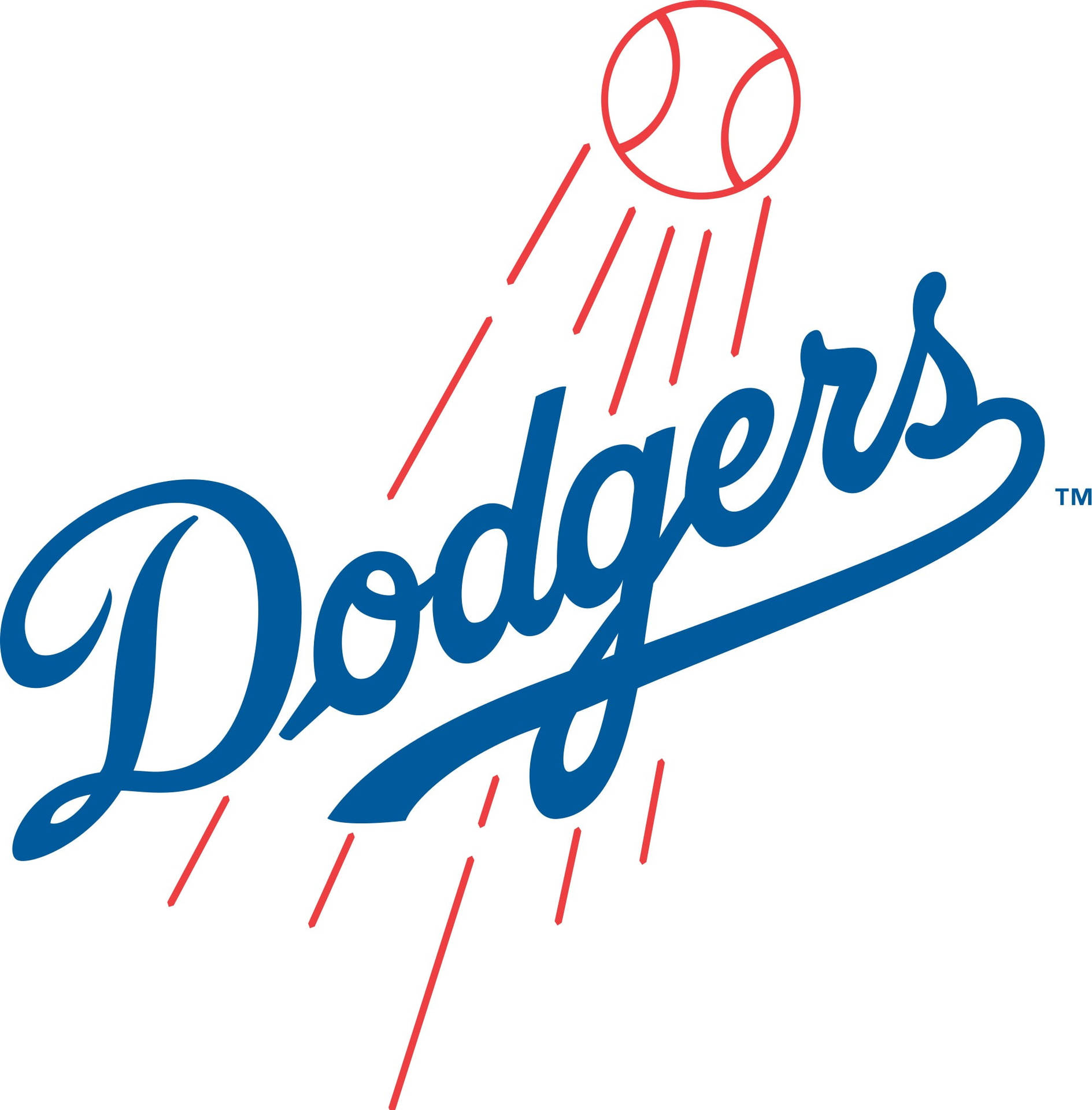Simple Dodgers Logo Background