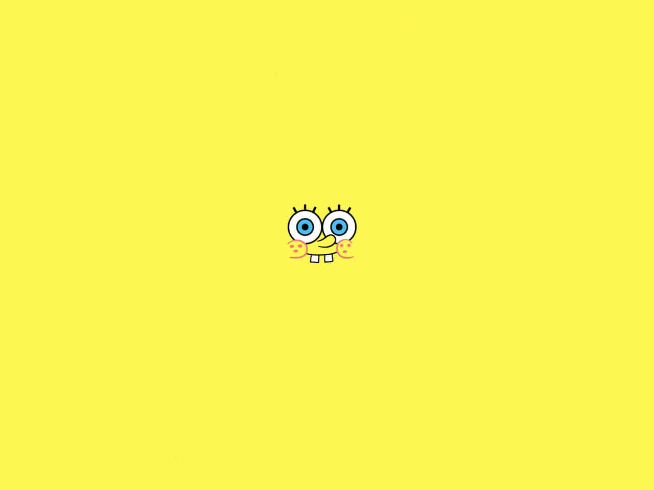 Simple Face Aesthetic Spongebob Desktop