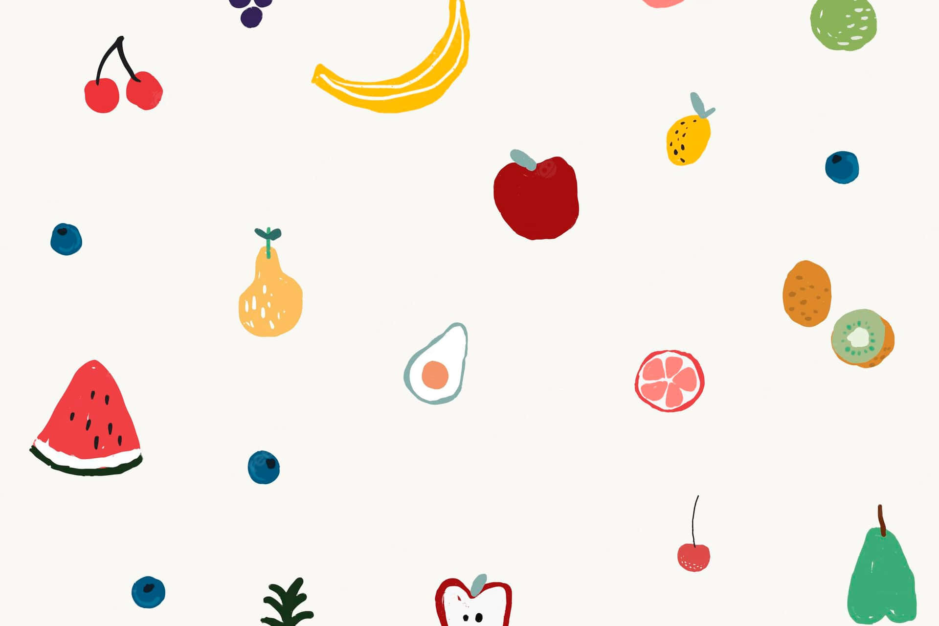 Simple Fruits Google Desktop Background