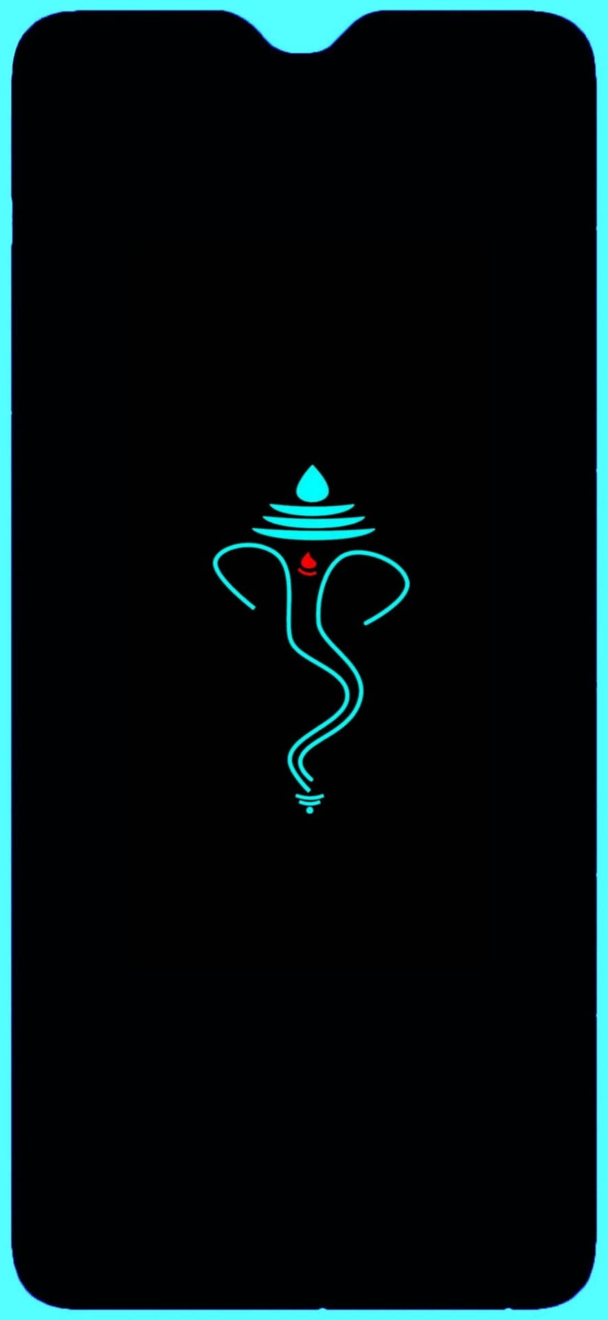 Simple Ganesh Iphone Icon Background