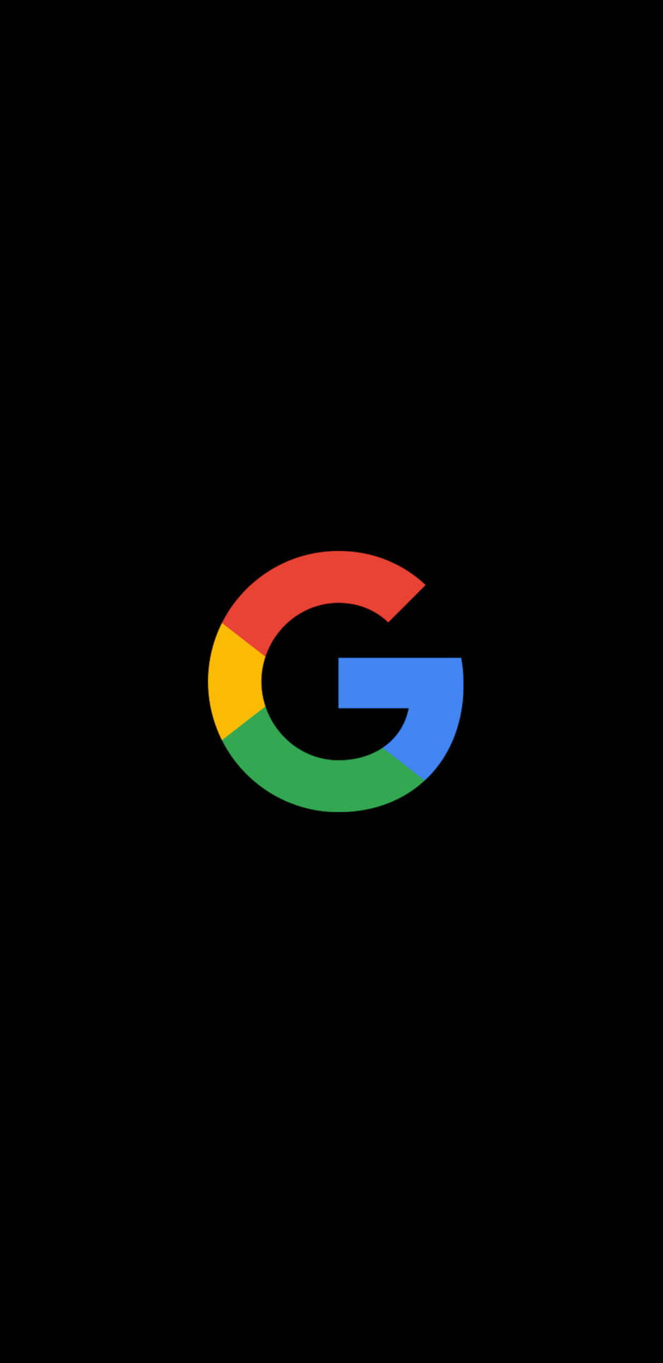 Simple Google Logo 2k Amoled Background