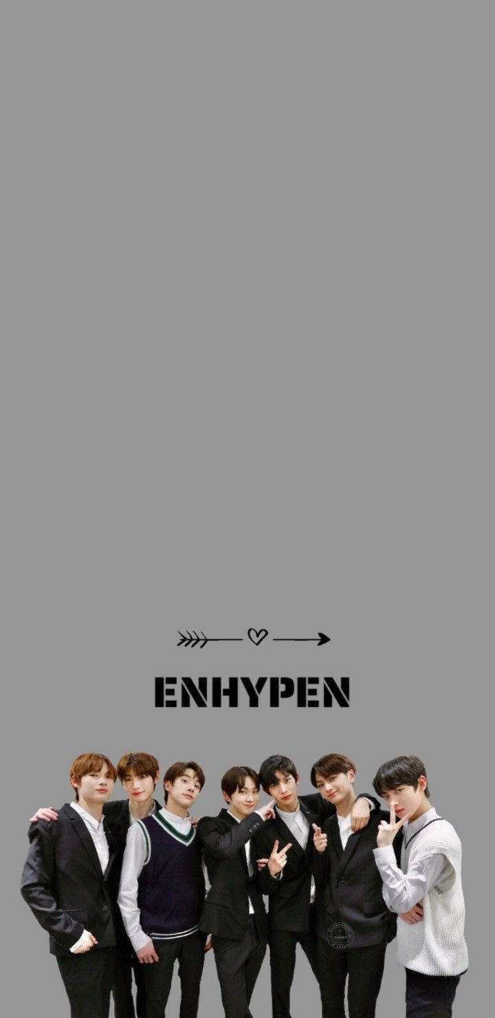 Simple Gray Enhypen Aesthetic Background