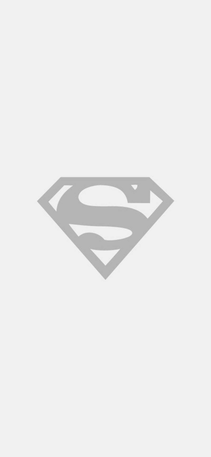 Simple Gray Superman Symbol Iphone Background