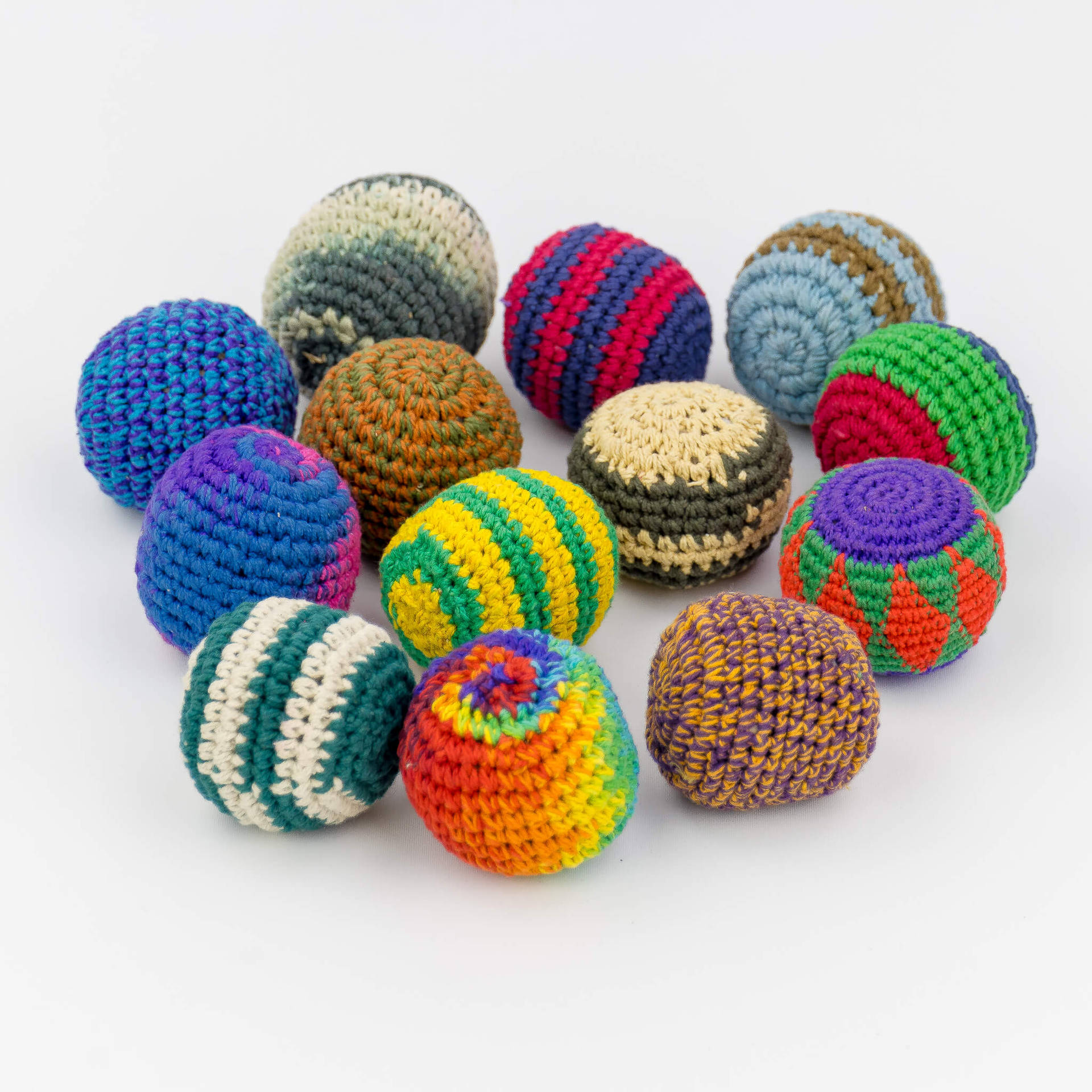 Simple Hacky Sack Crochet Cute Background