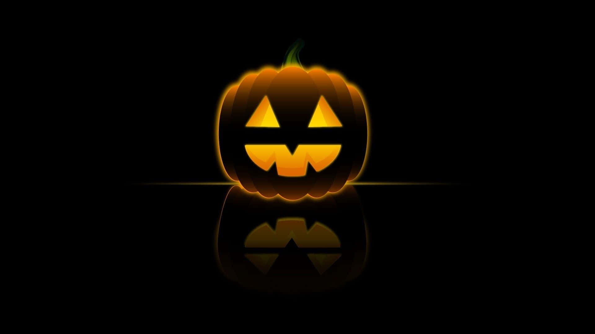 Simple Halloween Pumpkin Art Background