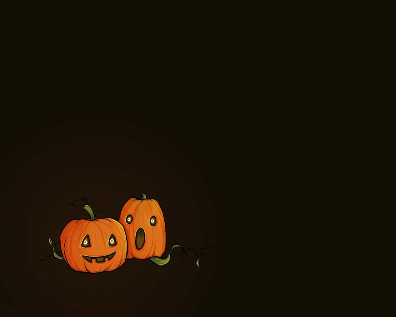 Simple Halloween Pumpkin Cartoon Background