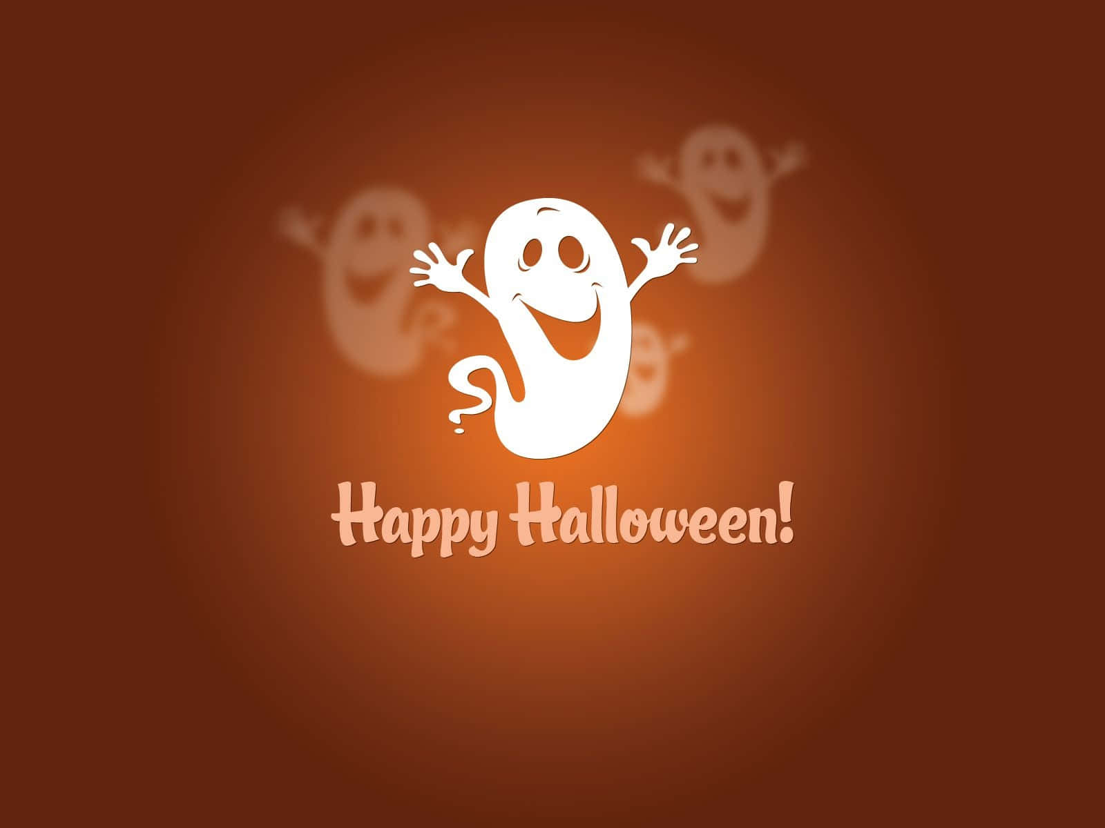 Simple Happy Halloween Art Background