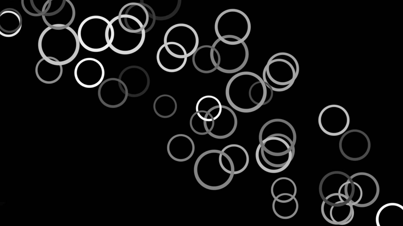 Simple Hd Circles In Black Background