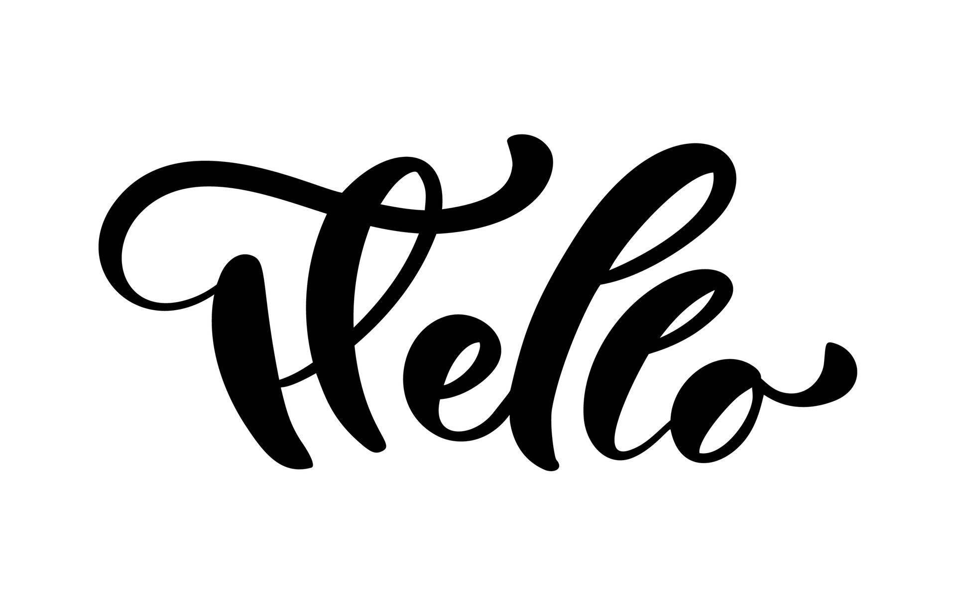 Simple Hello Greeting Background