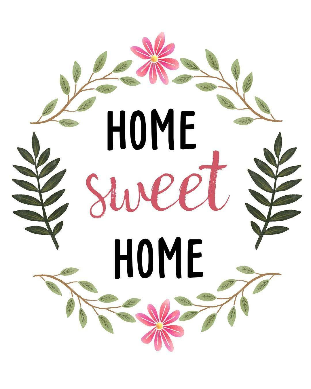 Simple Home Sweet Home Logo Background