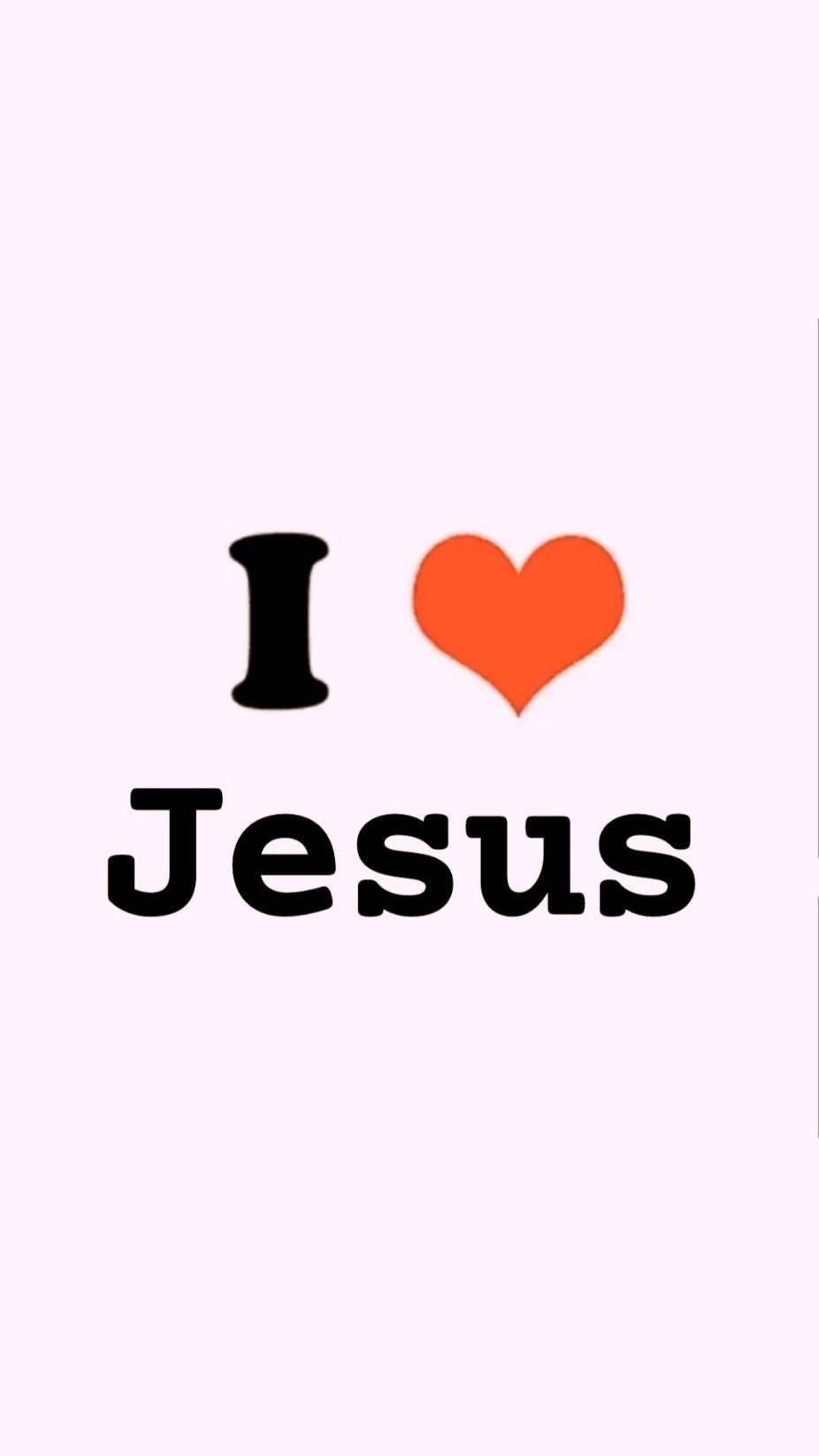 Simple I Love Jesus Iphone Background