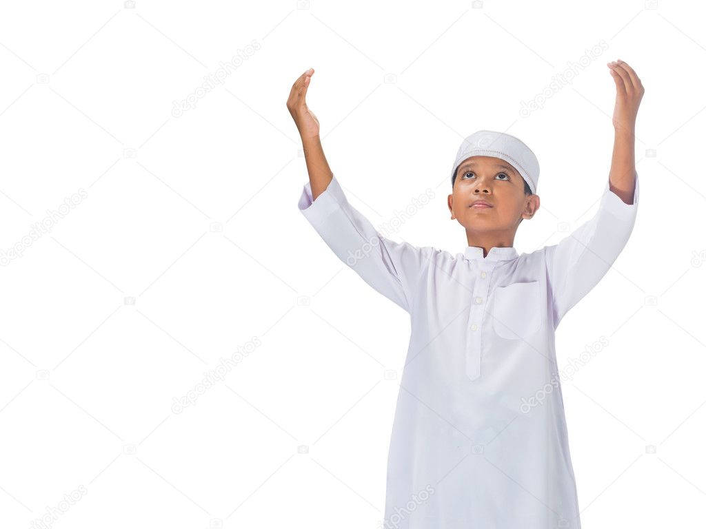 Simple Islamic Boy Illustration