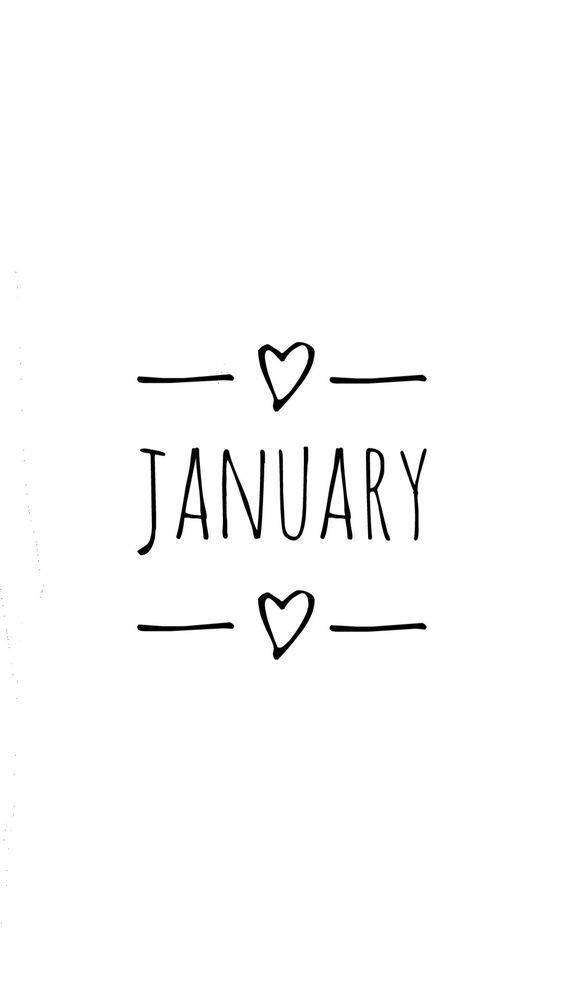 Simple January Lettering