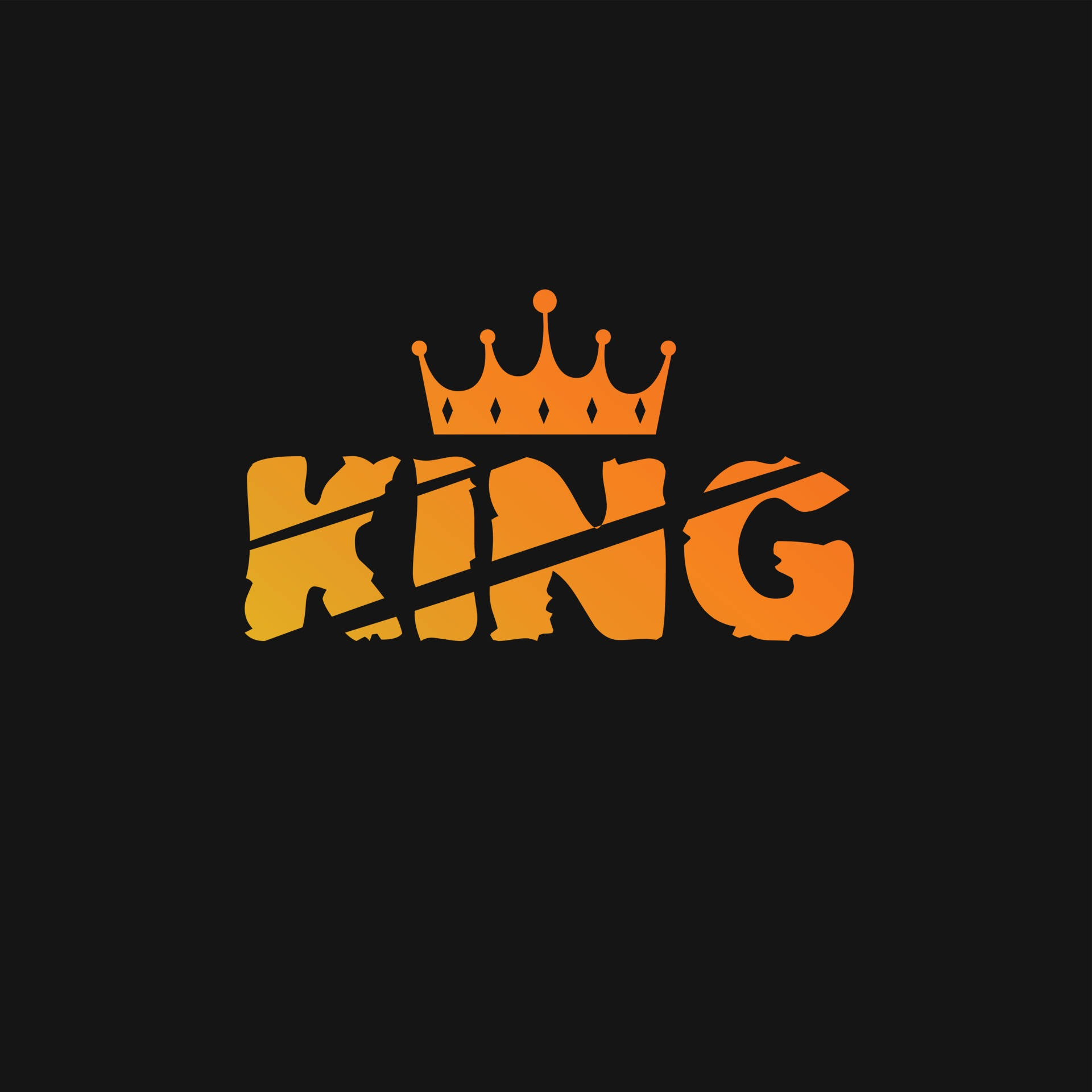 Simple King Logo Background